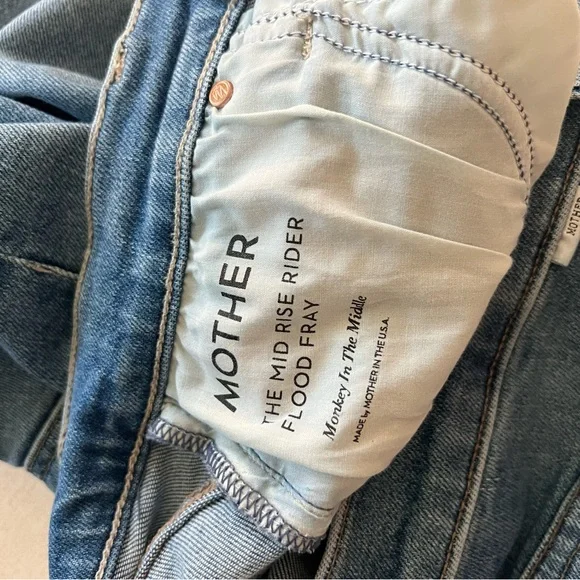 MOTHER Mid Rise Rider Flood Fray - Picture 6 of 10